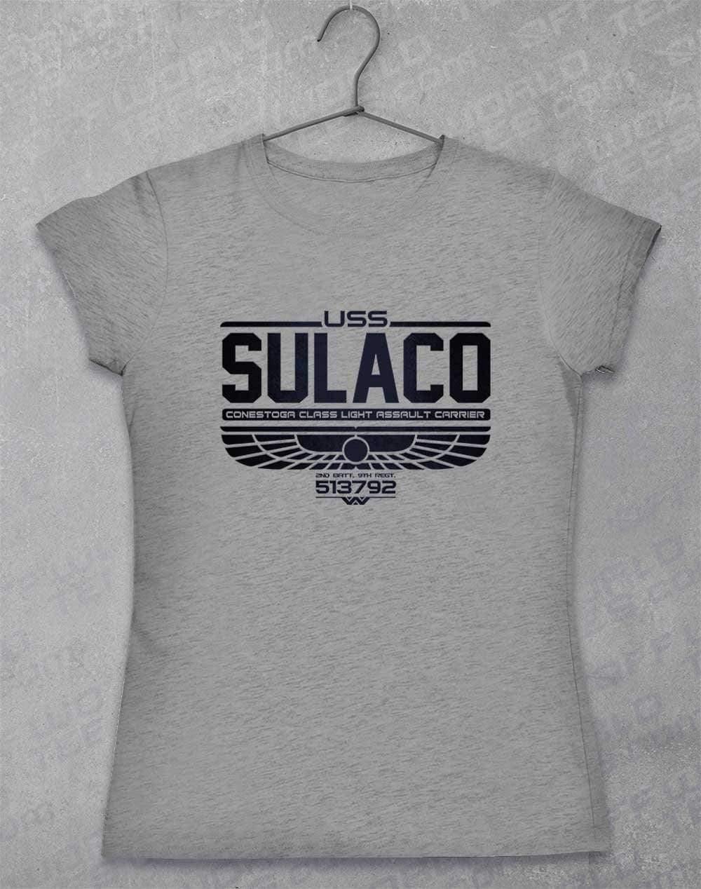 USS Sulaco Womens T-Shirt 8-10 / Sport Grey - Off World Tees