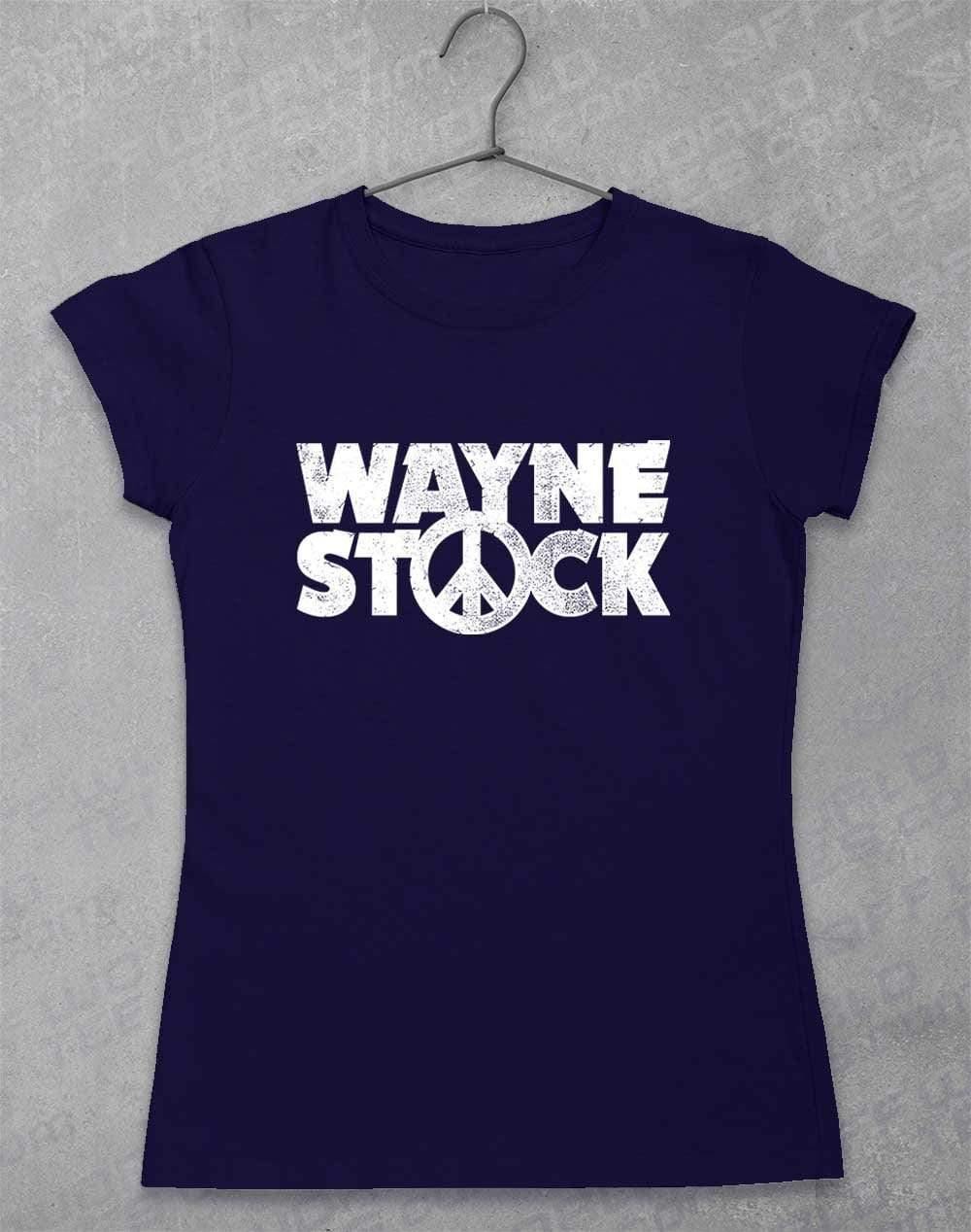 Waynestock Womens T-Shirt 8-10 / Navy - Off World Tees