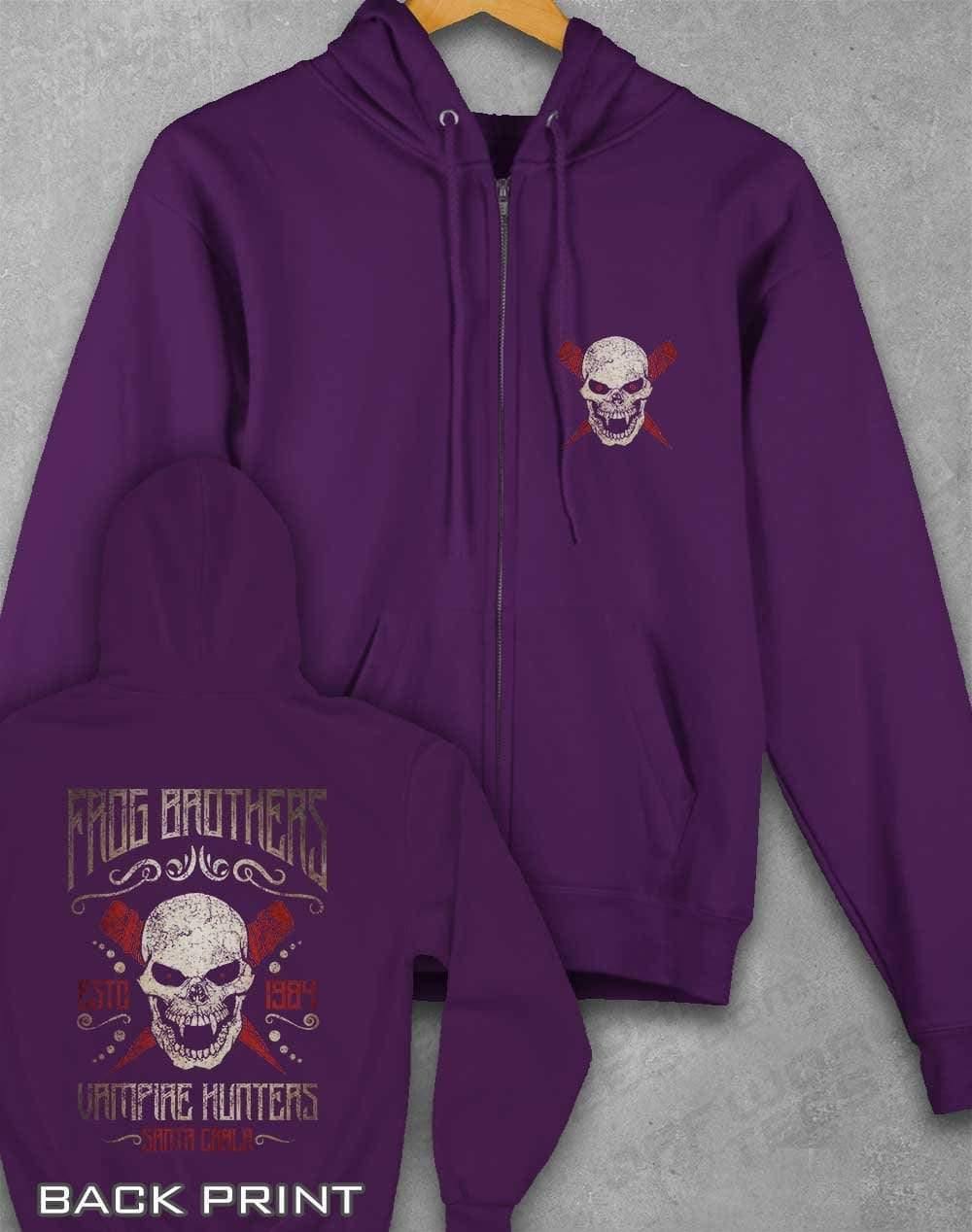Frog Brothers Vampire Hunters Ziphood XS / Purple - Off World Tees