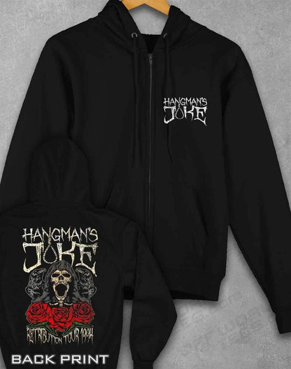 Hangman's Joke Tour 94 with Back Print Ziphood XS / Jet Black  - Off World Tees