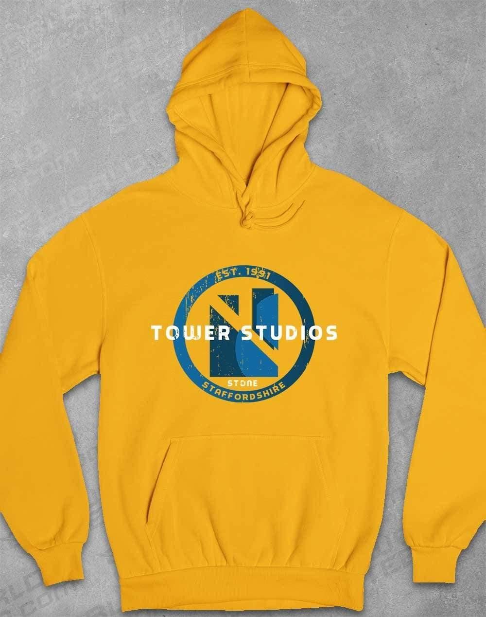 Tower Studios Grunge Circle Hoodie XS / Gold - Off World Tees