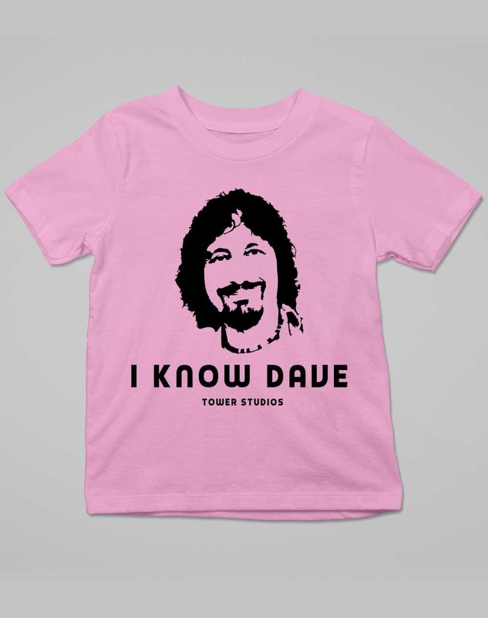 Tower Studios I Know Dave Kids T-Shirt 3-4 years / Pale Pink - Off World Tees