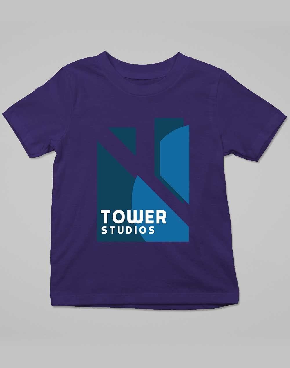 Tower Studios Logo Kids T-Shirt 3-4 years / Navy - Off World Tees