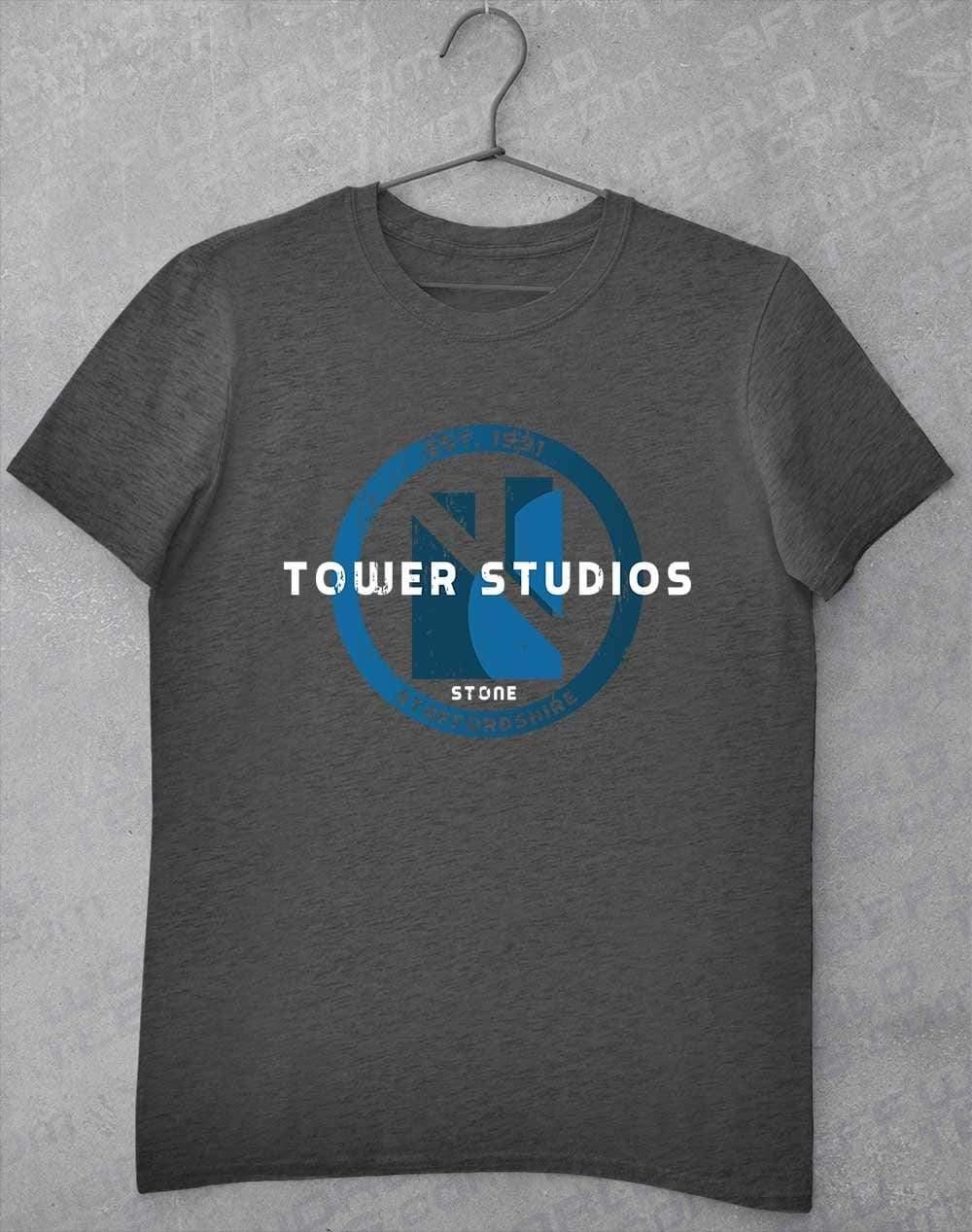 Tower Studios Grunge Circle T-Shirt S / Dark Heather - Off World Tees