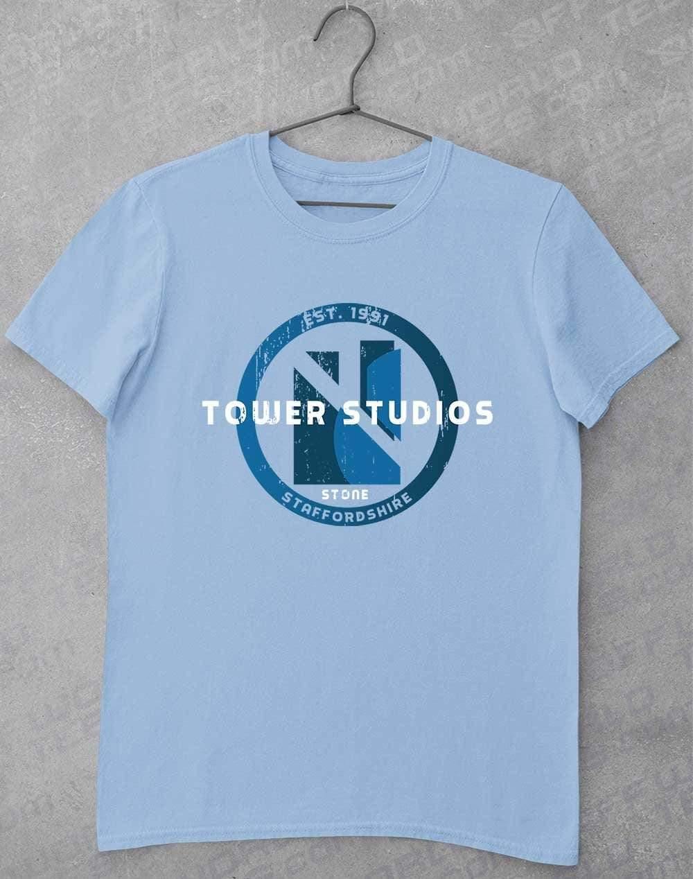 Tower Studios Grunge Circle T-Shirt S / Light Blue - Off World Tees