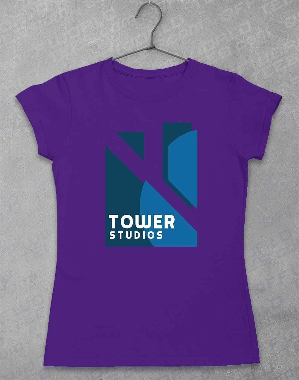 Tower Studios Logo Womens T-Shirt 8-10 / Lilac - Off World Tees
