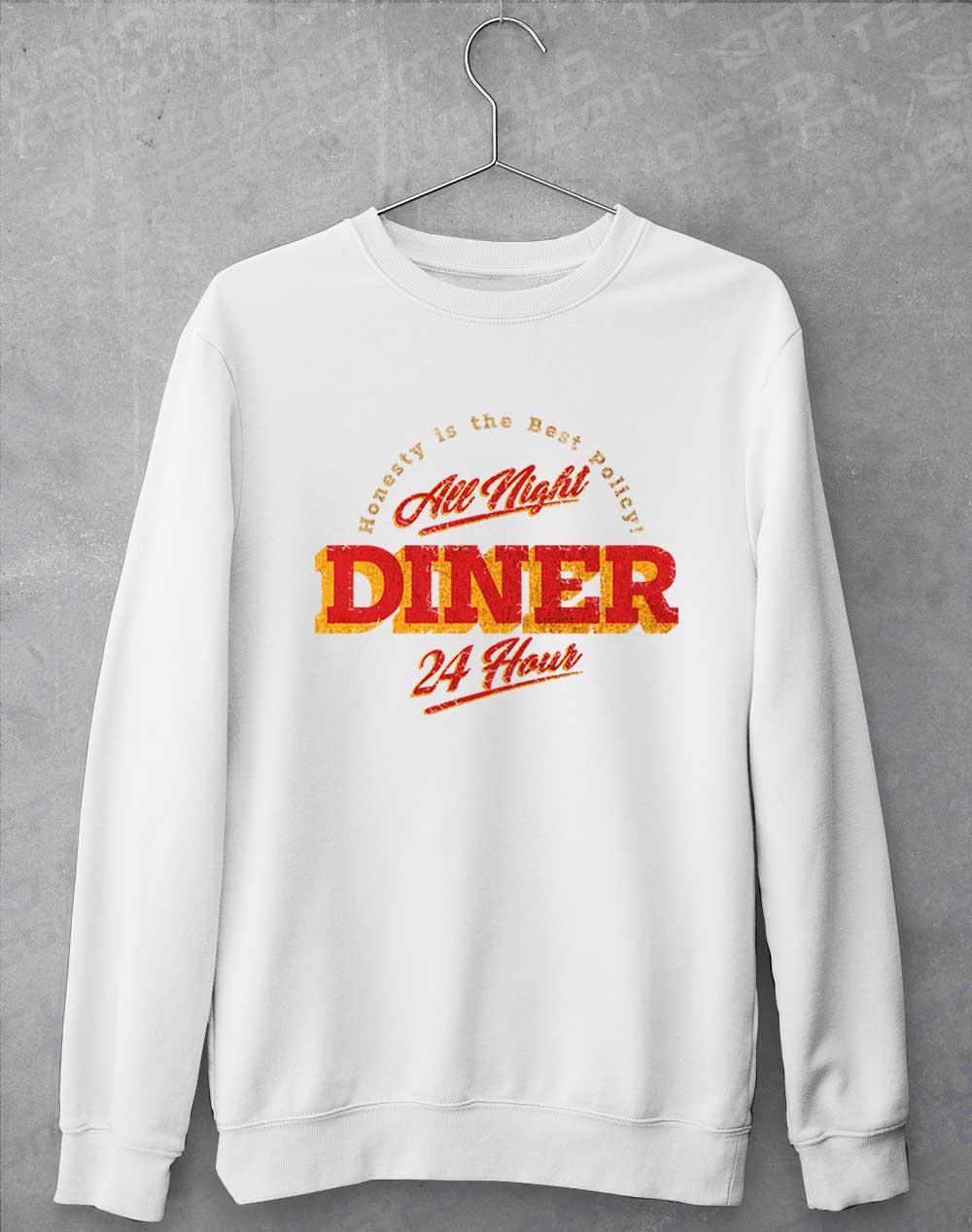 Arctic White - 24 Hour Diner Sweatshirt