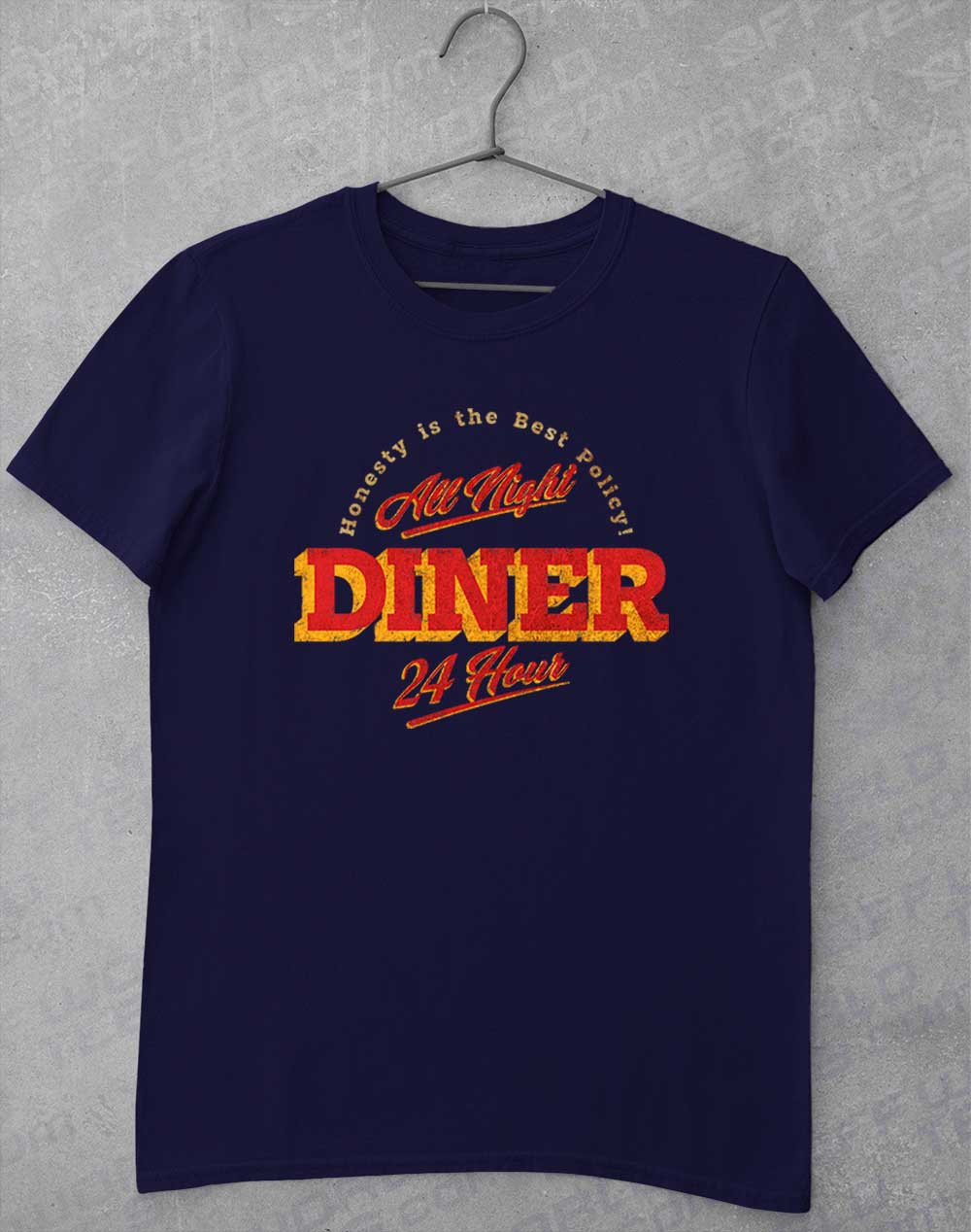Navy - 24 Hour Diner T-Shirt