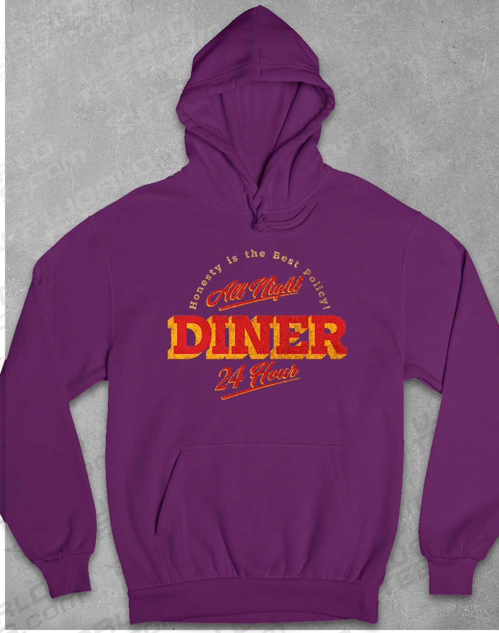 Plum - 24 Hour Diner Hoodie