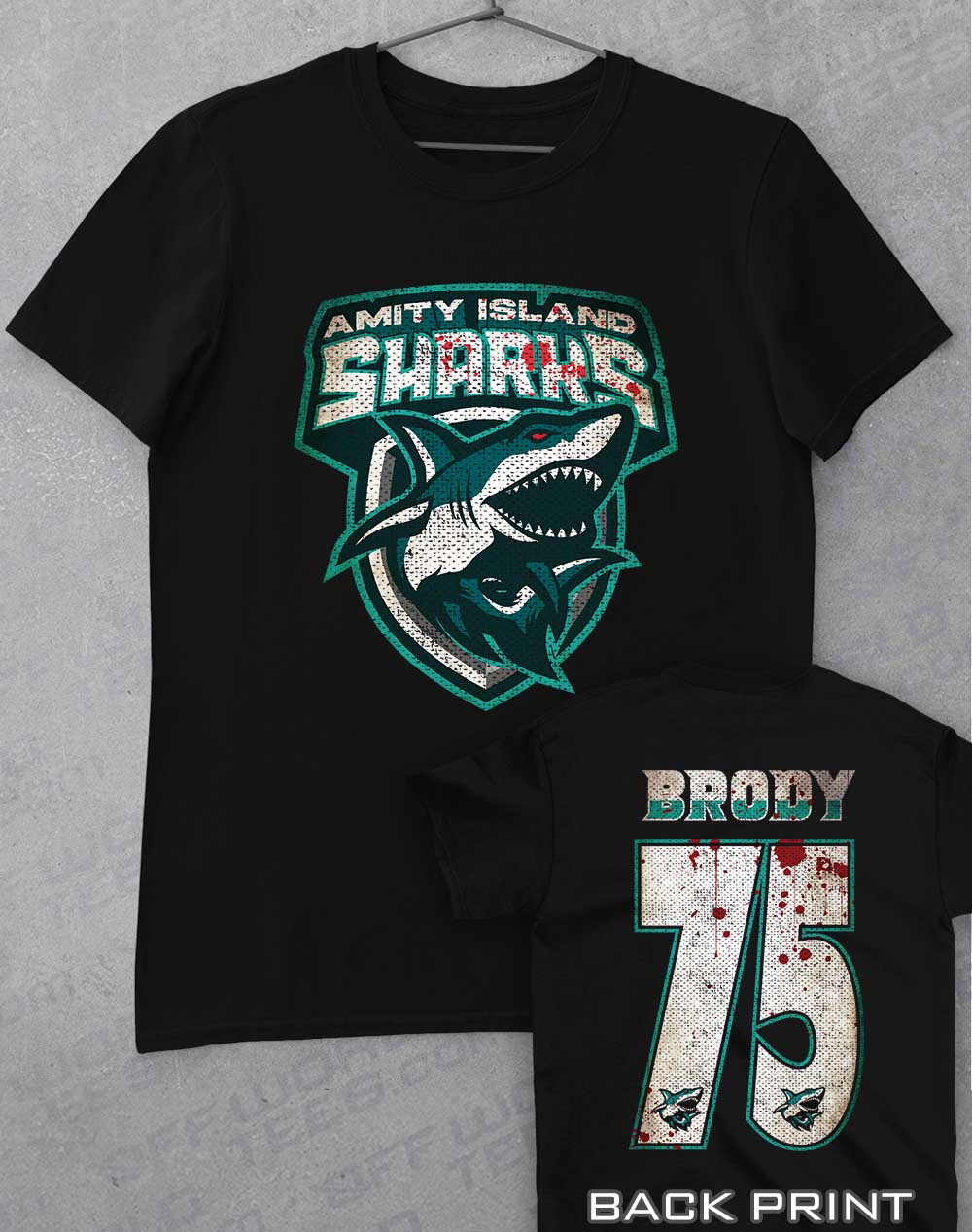 Black - Amity Island Sharks T-Shirt