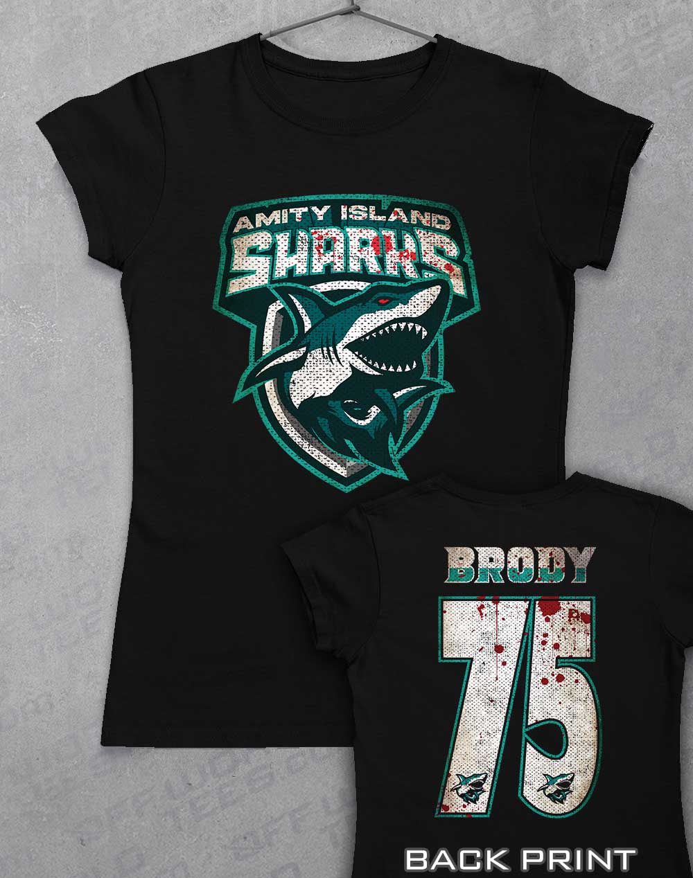 Black - Amity Island Sharks Women's T-Shirt