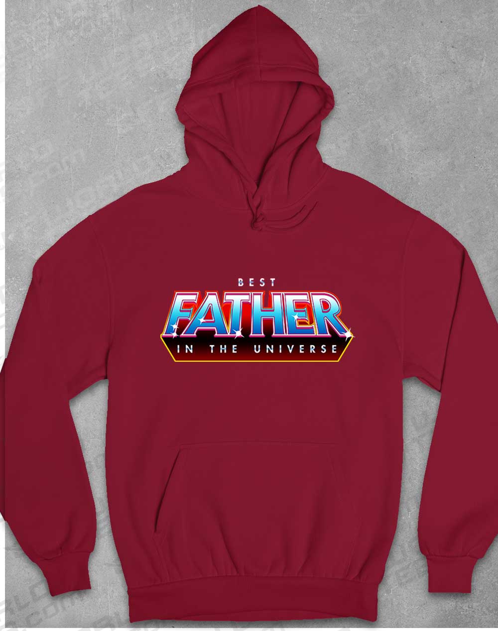 Burgundy - Best Father in the Universe Hoodie