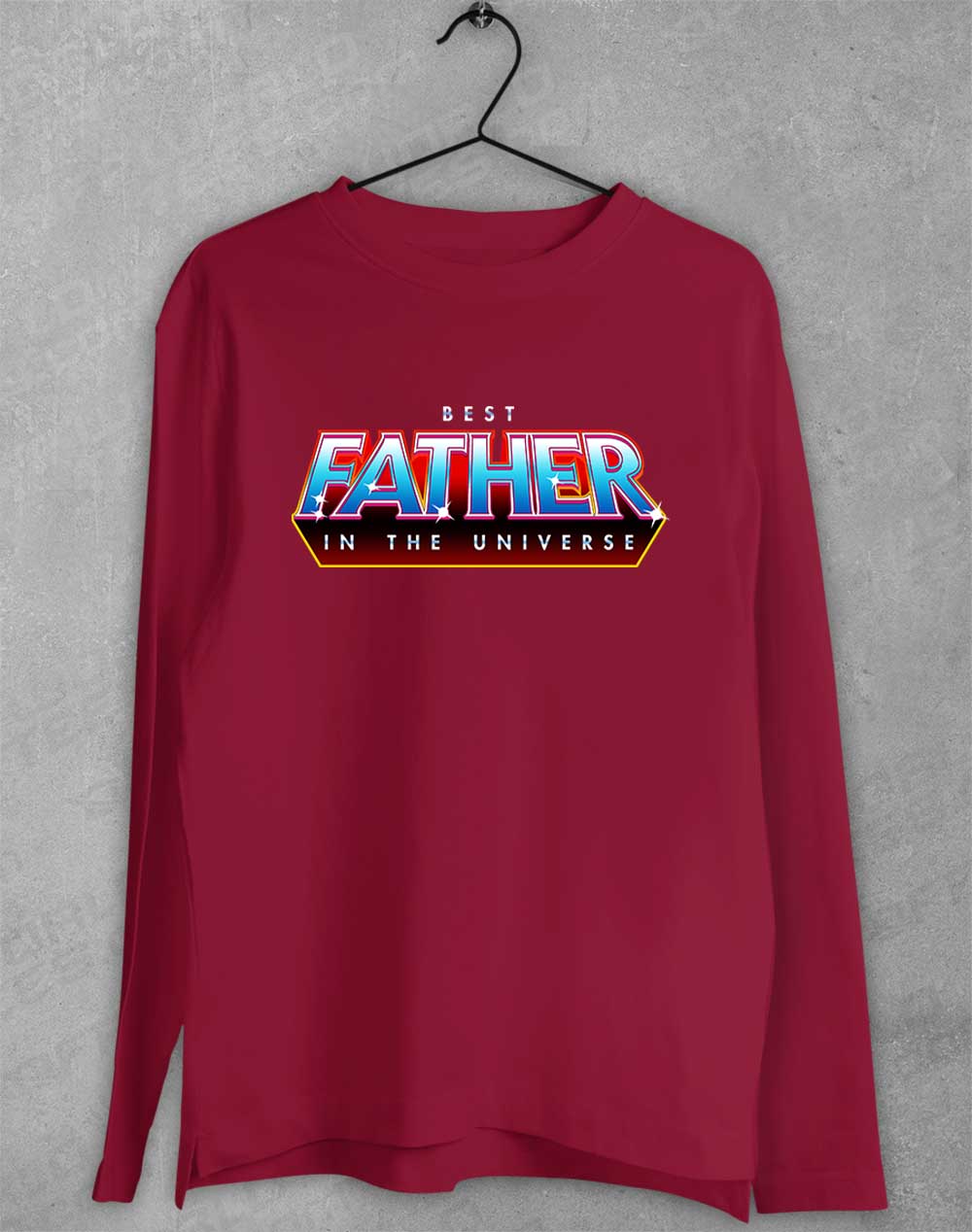 Cardinal Red - Best Father in the Universe Long Sleeve T-Shirt