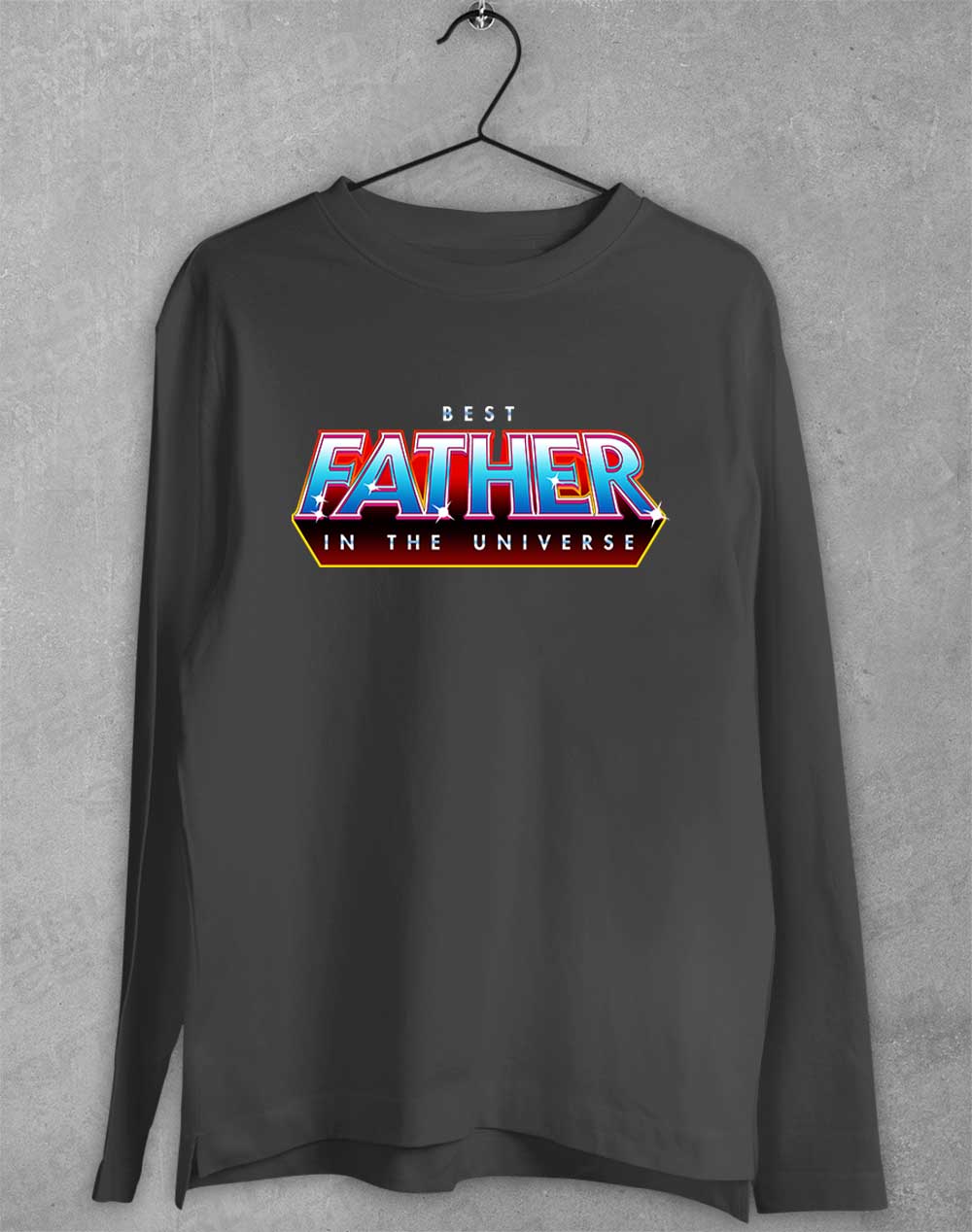 Charcoal - Best Father in the Universe Long Sleeve T-Shirt