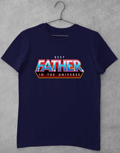 Navy - Best Father in the Universe T-Shirt