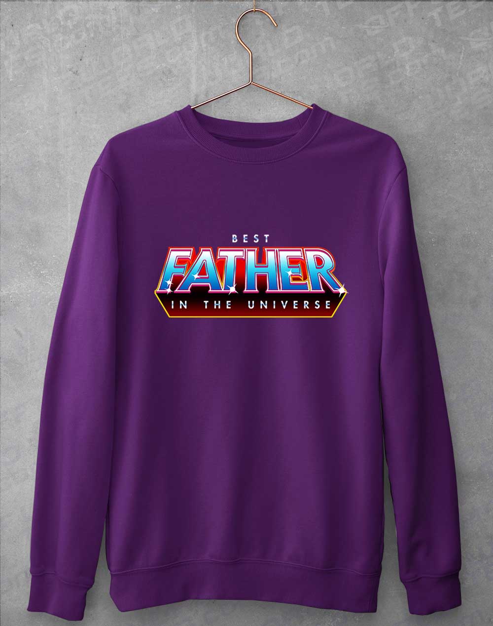 Purple - Best Father in the Universe Sweatshirt