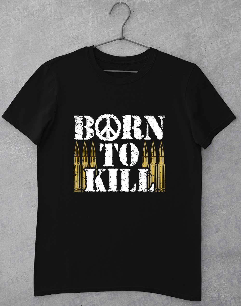 Black - Born to Kill Peace Sign T-Shirt