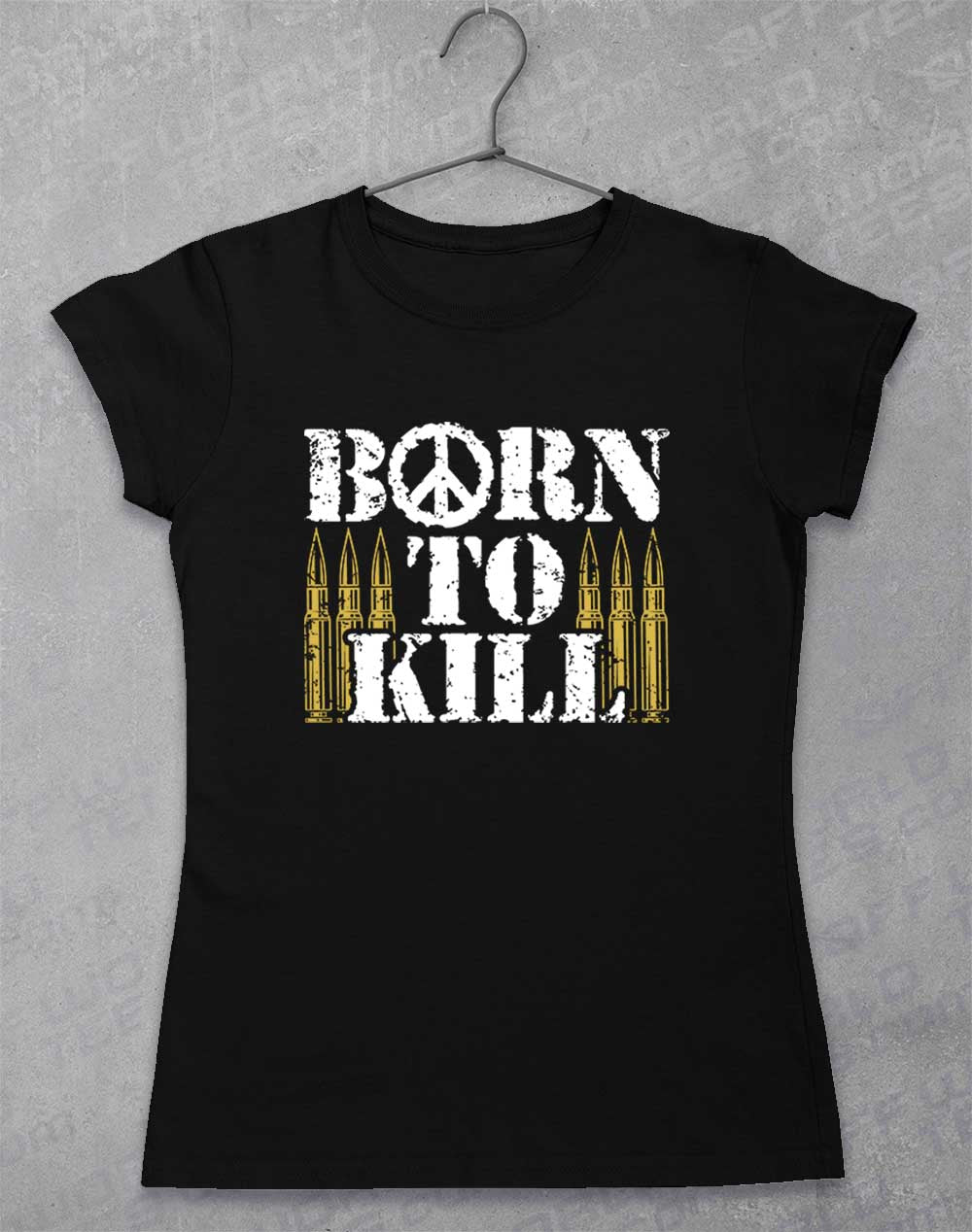 Black - Born to Kill Peace Sign Women's T-Shirt