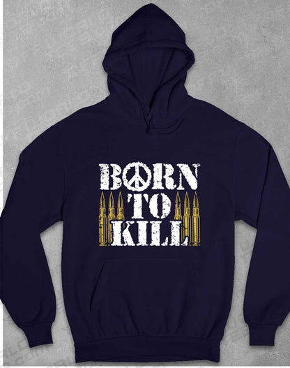 Oxford Navy - Born to Kill Peace Sign Hoodie