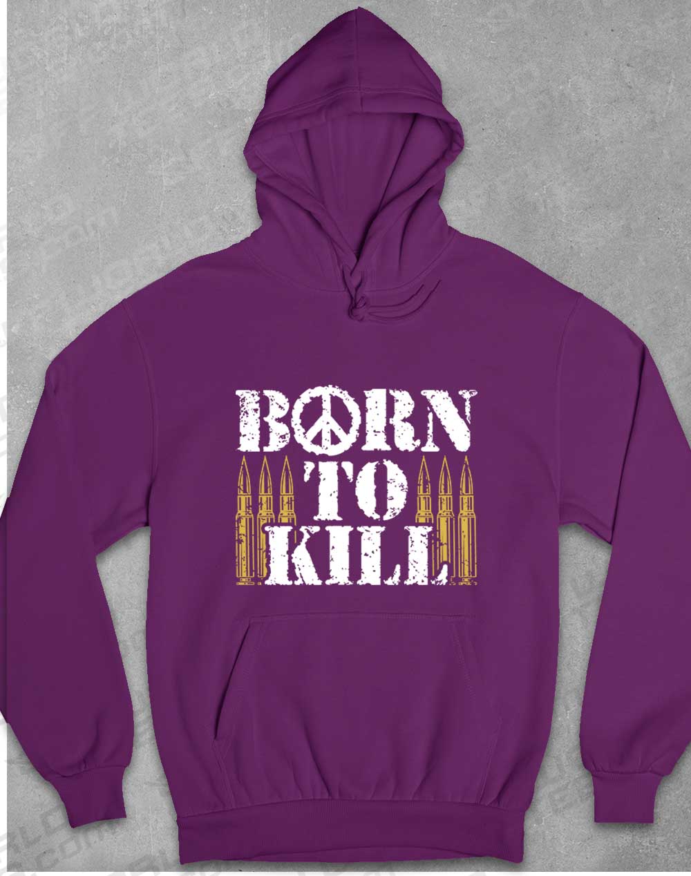 Plum - Born to Kill Peace Sign Hoodie