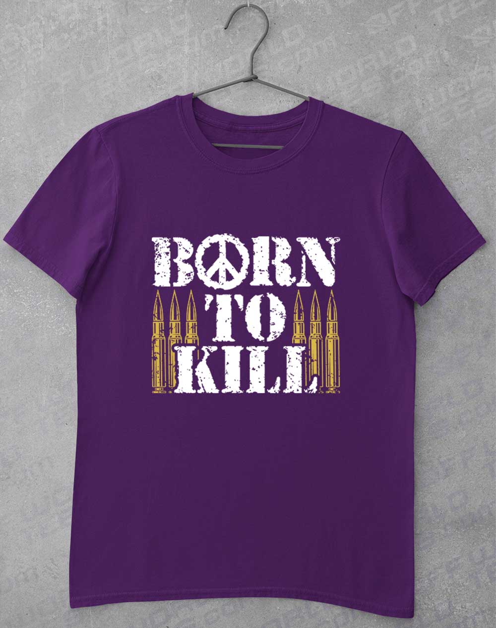 Purple - Born to Kill Peace Sign T-Shirt