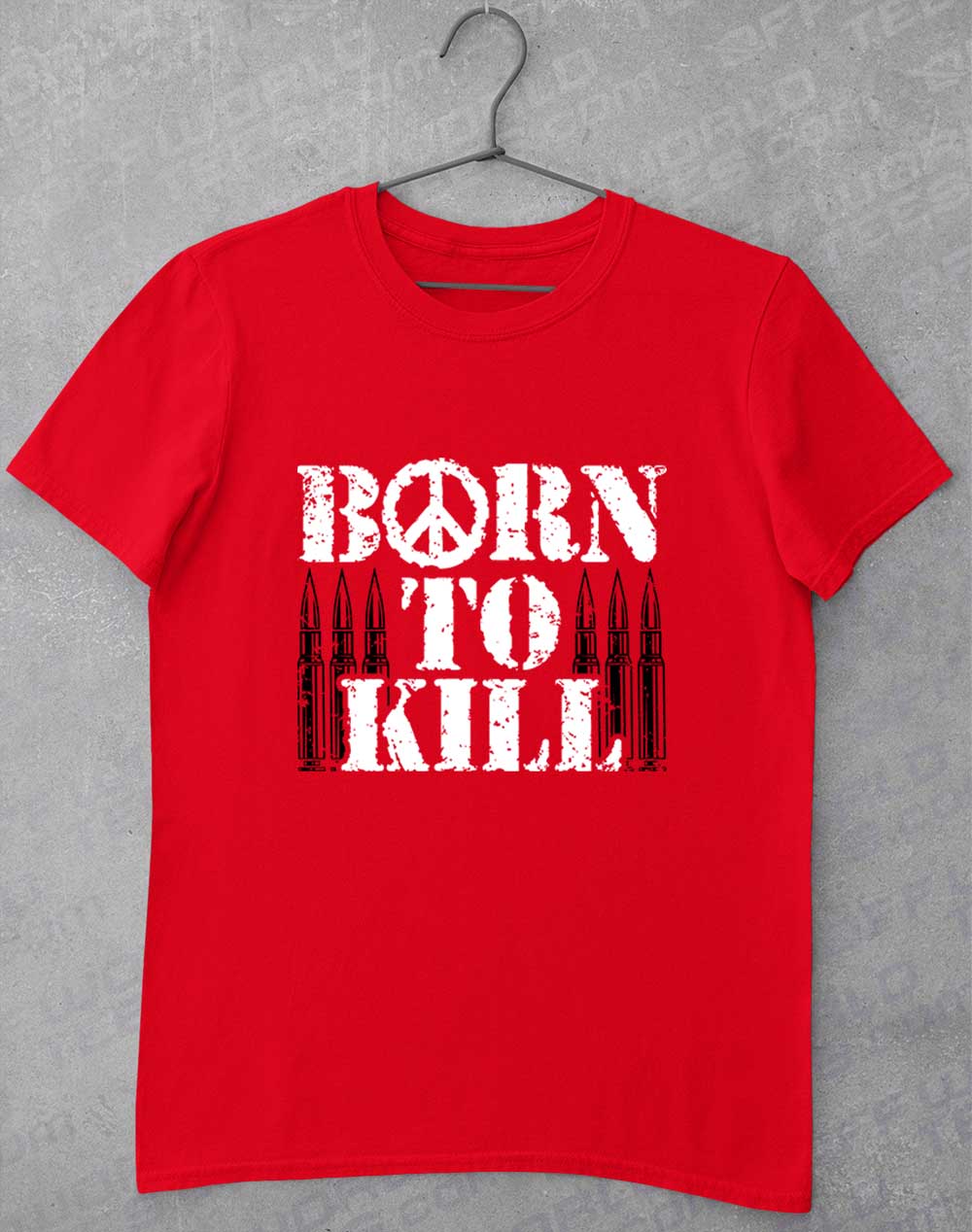 Red - Born to Kill Peace Sign T-Shirt