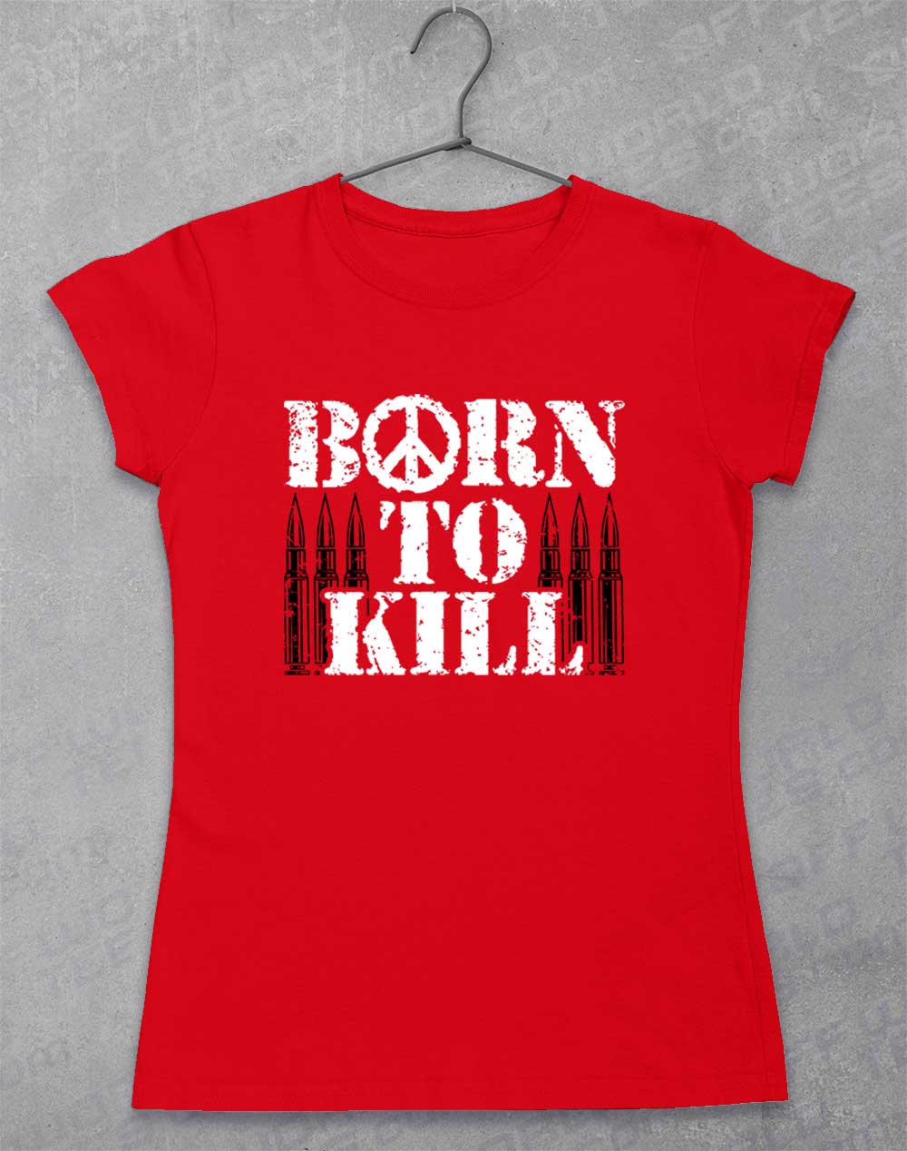 Red - Born to Kill Peace Sign Women's T-Shirt