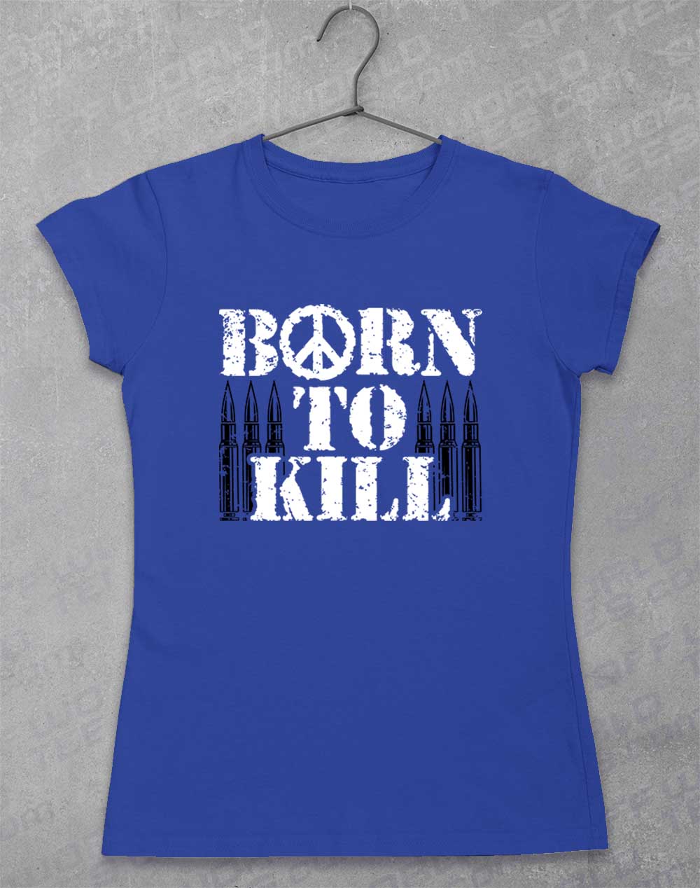 Royal - Born to Kill Peace Sign Women's T-Shirt