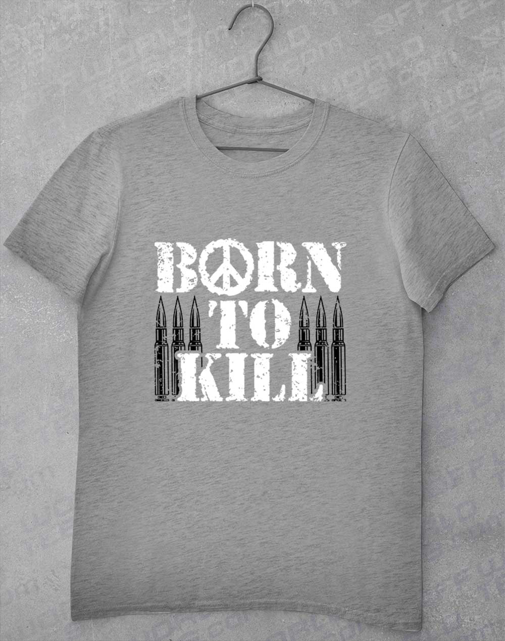 Sport Grey - Born to Kill Peace Sign T-Shirt