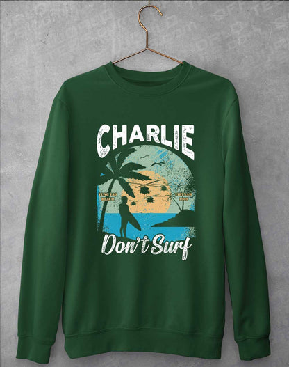 Bottle Green - Charlie Don't Surf Sweatshirt