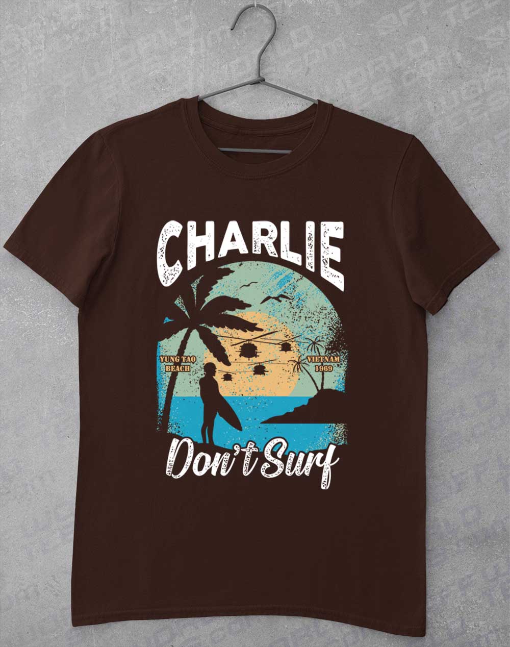 Dark Chocolate - Charlie Don't Surf T-Shirt