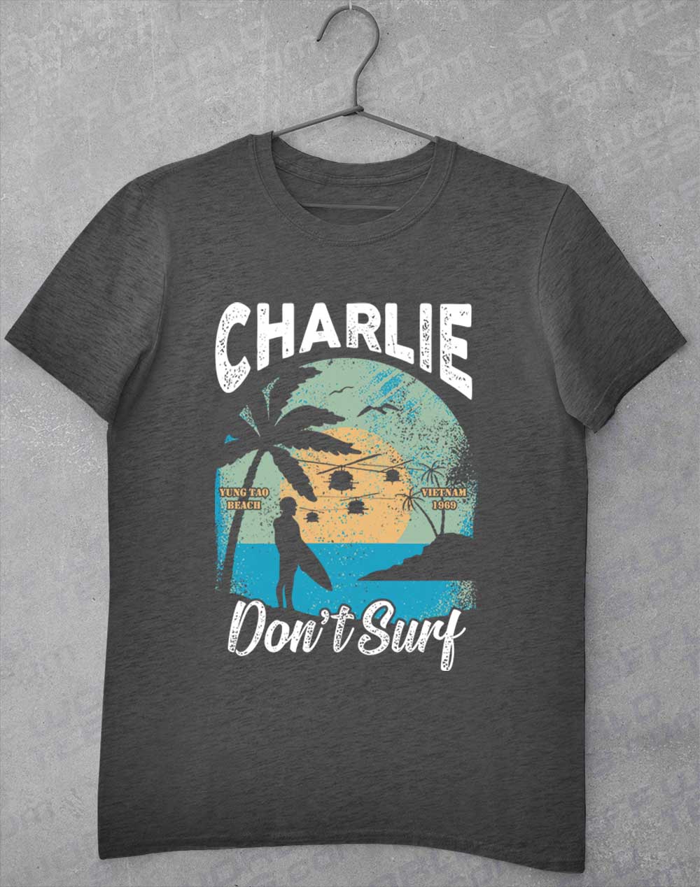 Dark Heather - Charlie Don't Surf T-Shirt