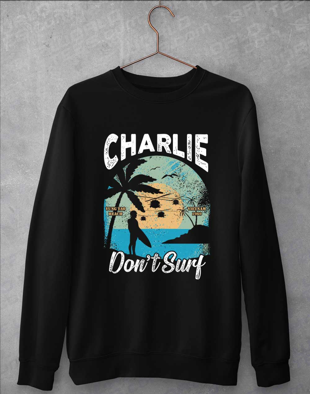 Jet Black - Charlie Don't Surf Sweatshirt