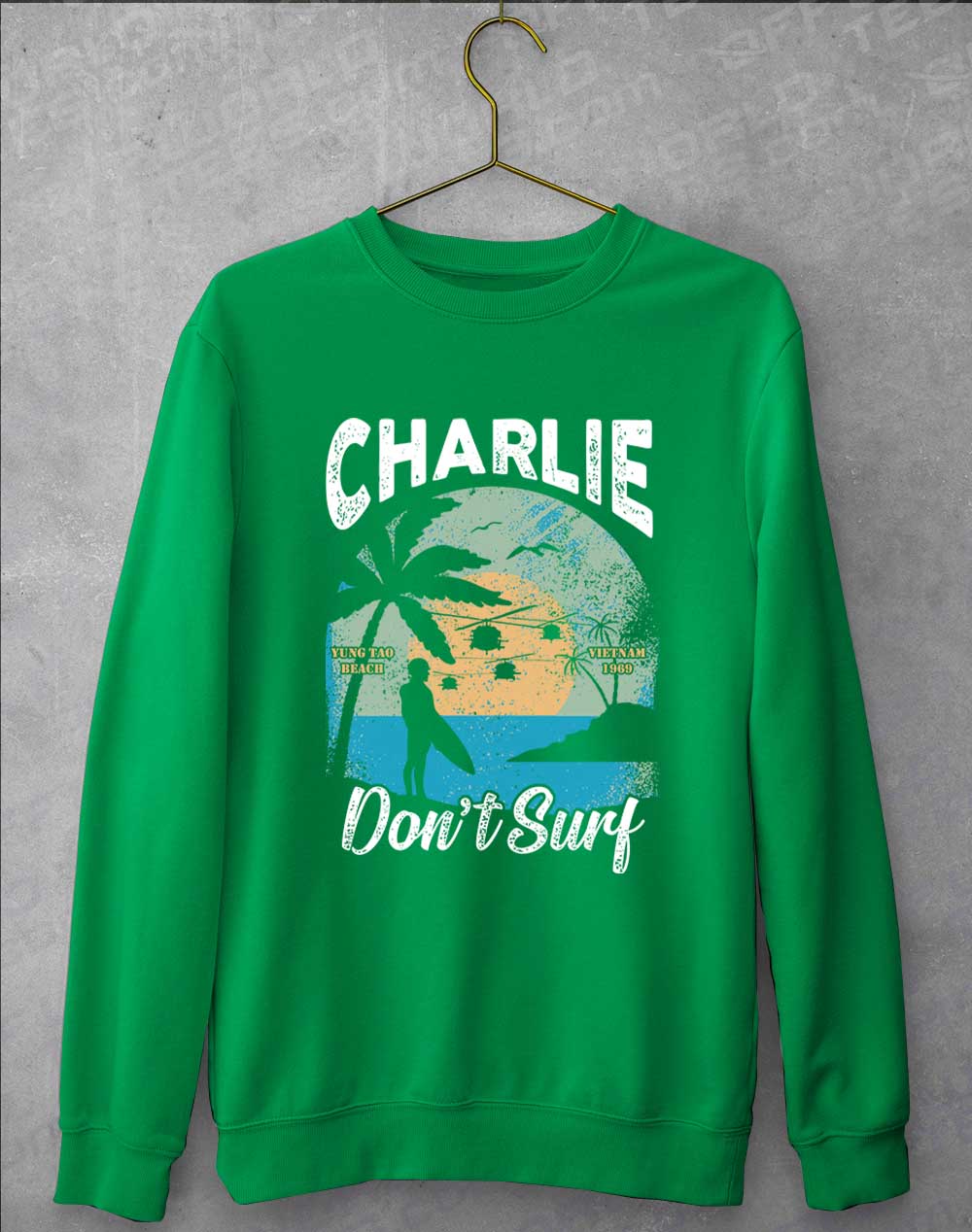 Kelly Green - Charlie Don't Surf Sweatshirt