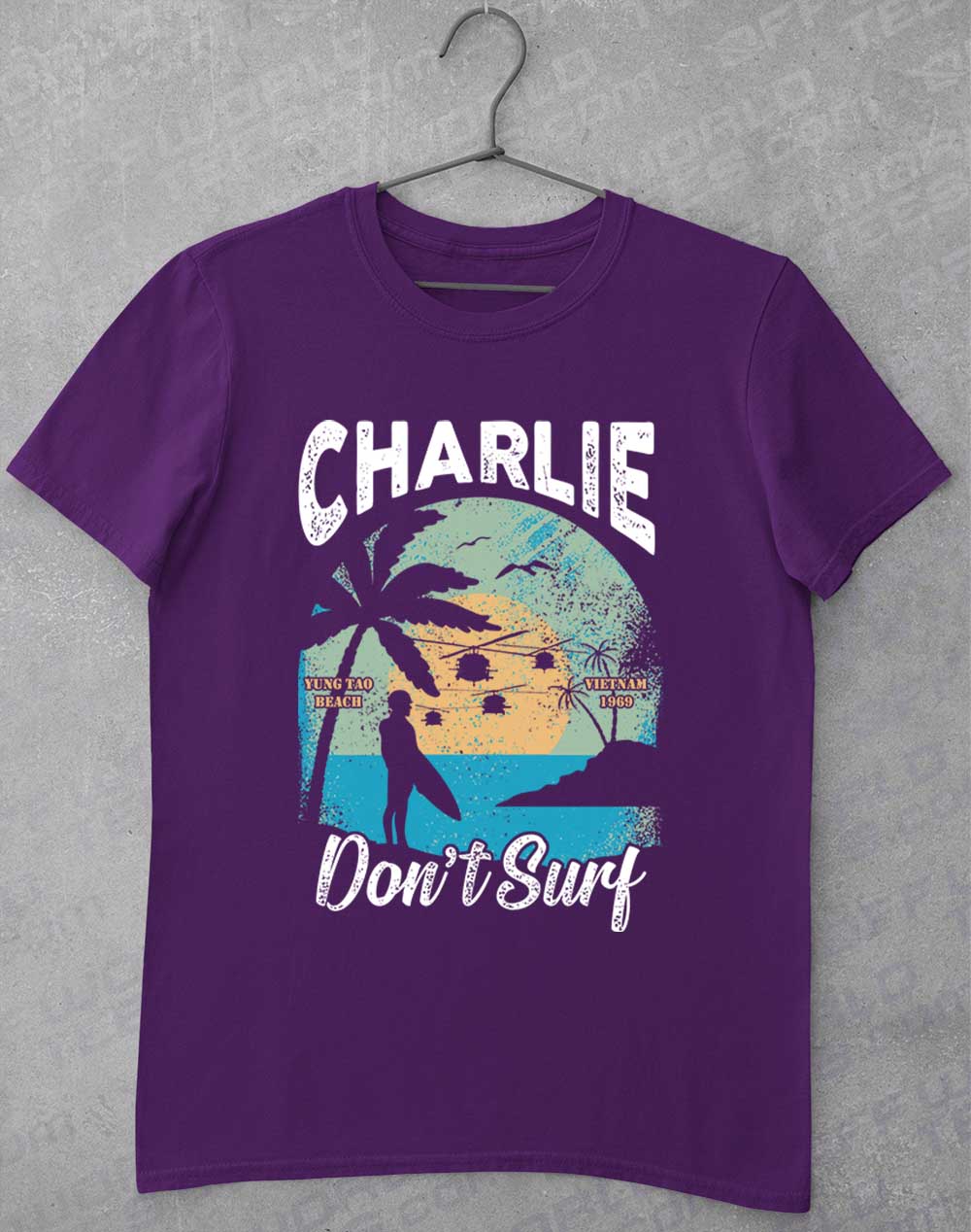 Purple - Charlie Don't Surf T-Shirt