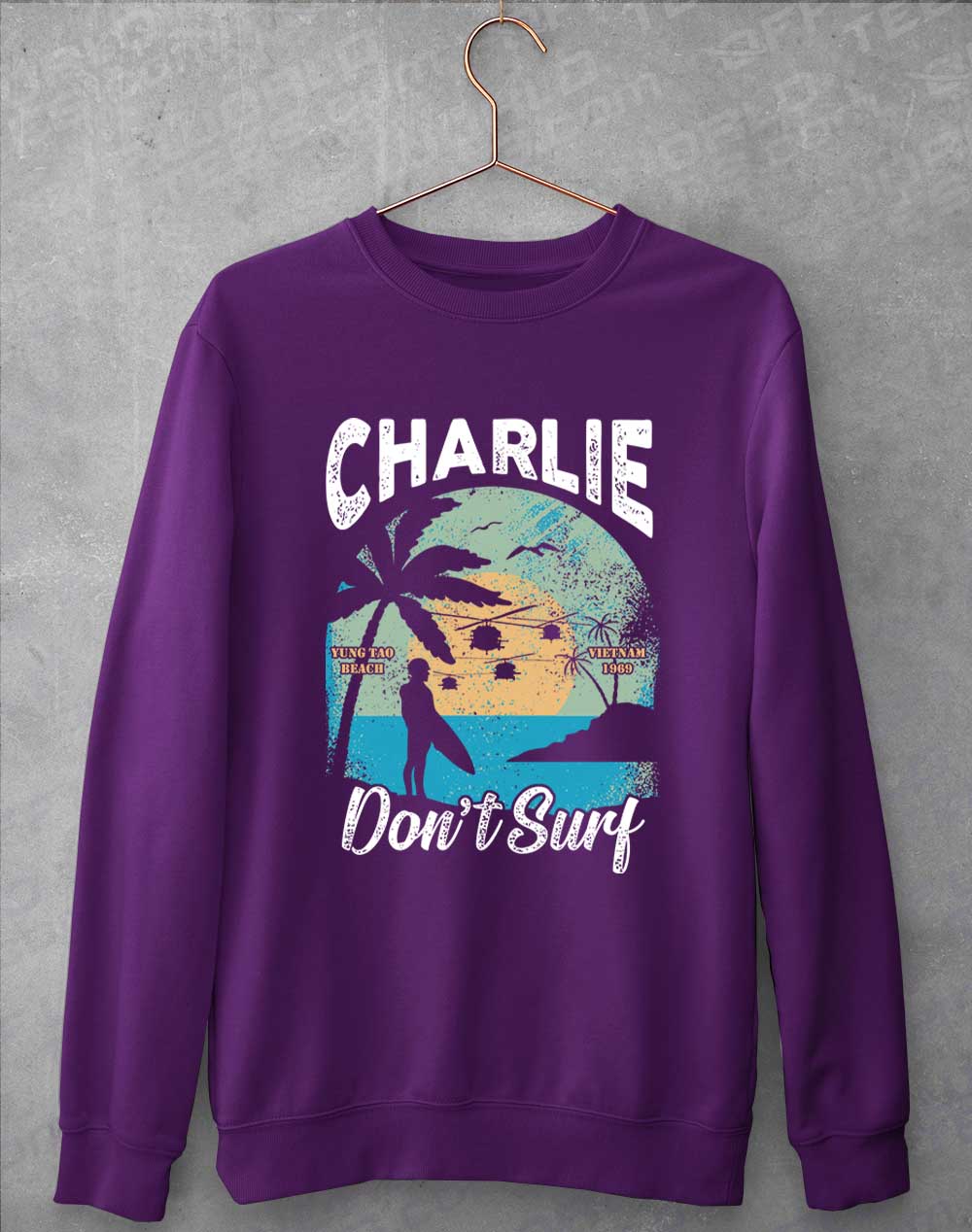 Purple - Charlie Don't Surf Sweatshirt