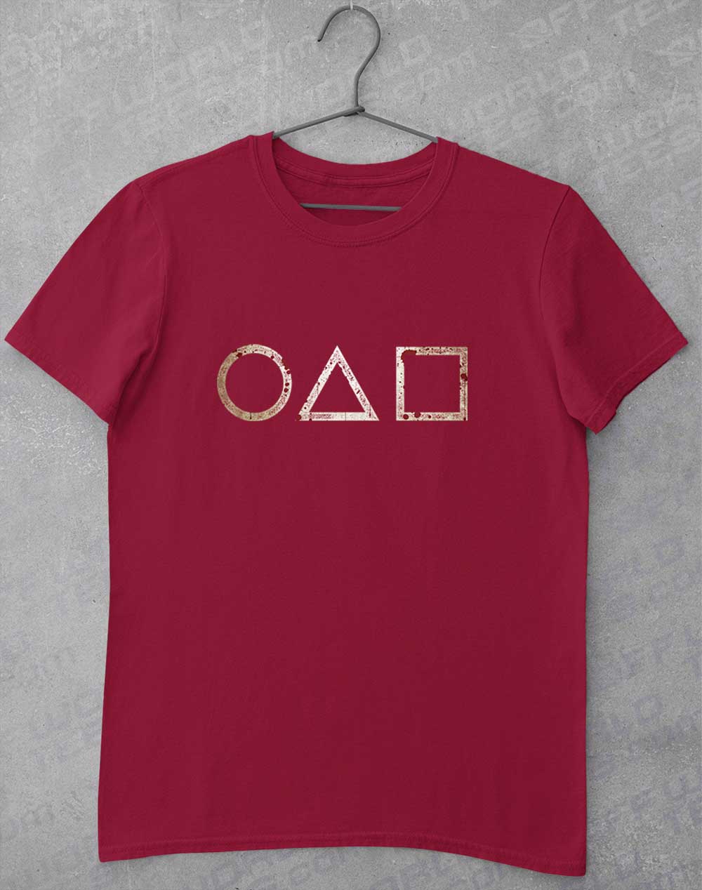 Cardinal Red - Circle Triangle Square T-Shirt