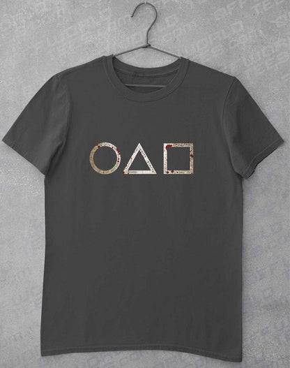 Charcoal - Circle Triangle Square T-Shirt