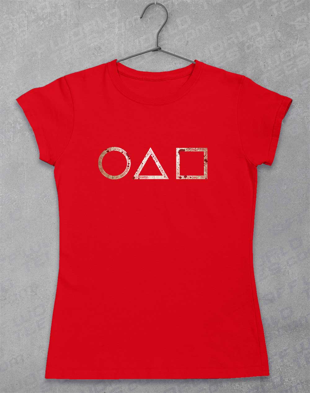 Red - Circle Triangle Square Women's T-Shirt