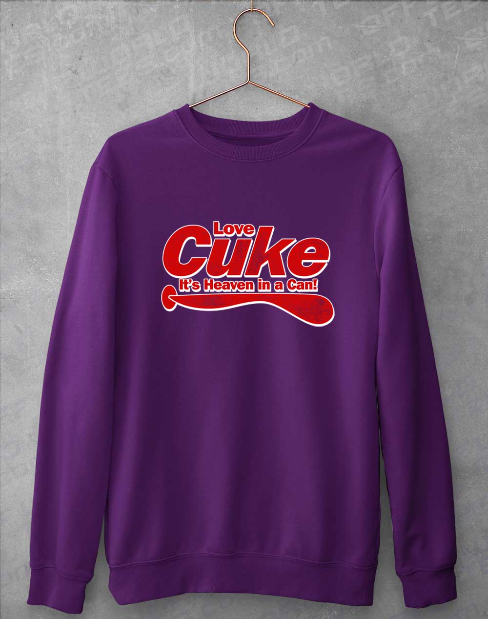 Purple - Cuke Heaven in a Can Sweatshirt