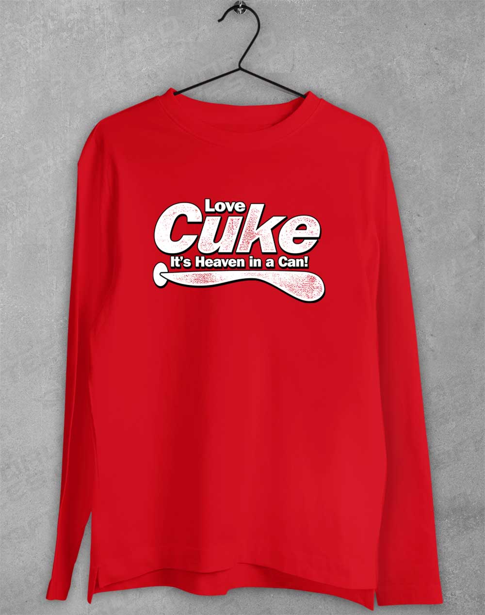 Red - Cuke Heaven in a Can Long Sleeve T-Shirt