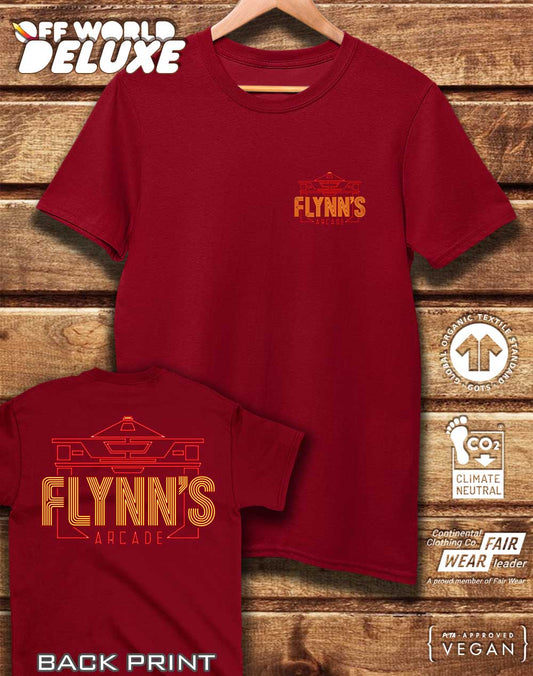 DELUXE Flynn's Arcade with Back Print Organic Cotton T-Shirt
