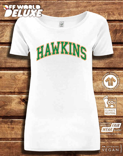 DELUXE Hawkins High Arched Logo Organic Scoop Neck T-Shirt