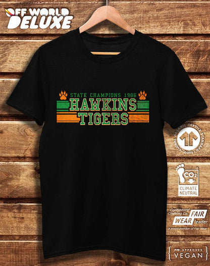 DELUXE Hawkins Tigers State Champs 1986 Organic Cotton T-Shirt