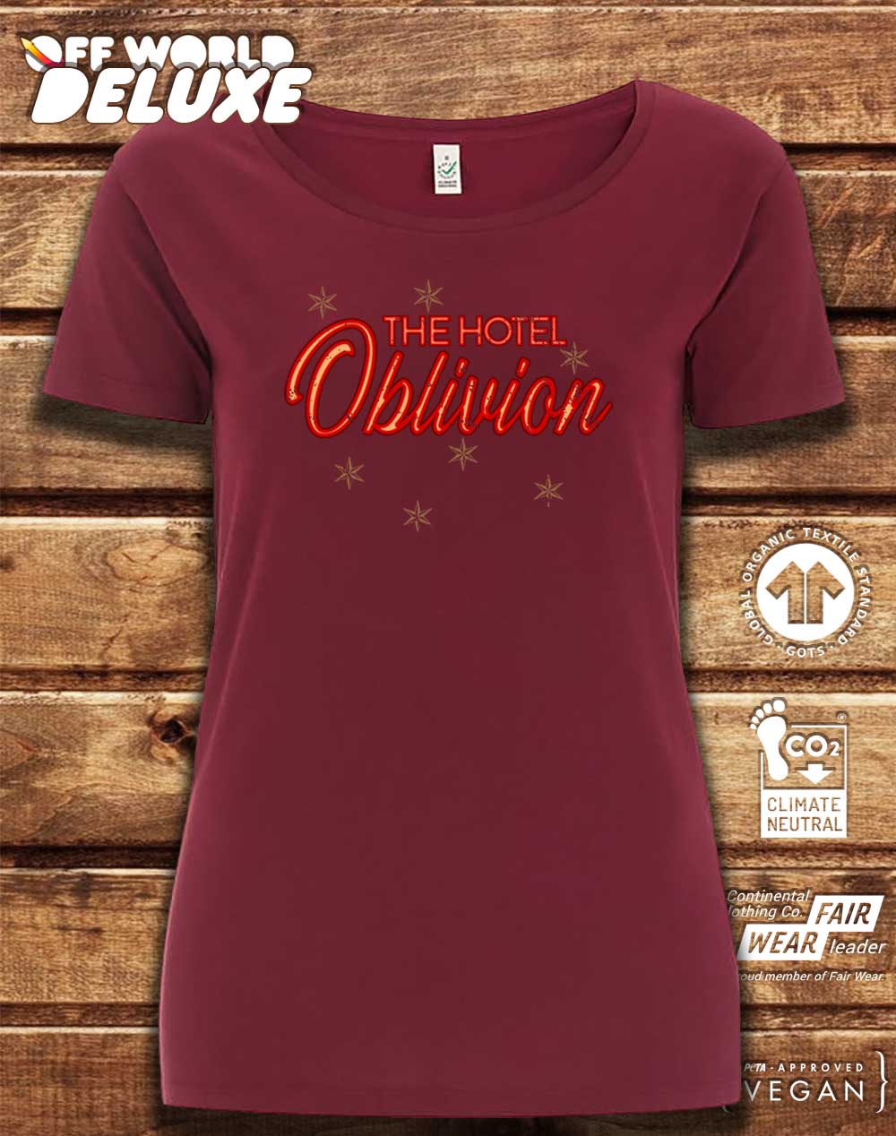 DELUXE Hotel Oblivion Organic Scoop Neck T-Shirt