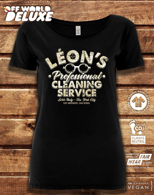 DELUXE Leon's Professional Cleaning Organic Scoop Neck T-Shirt