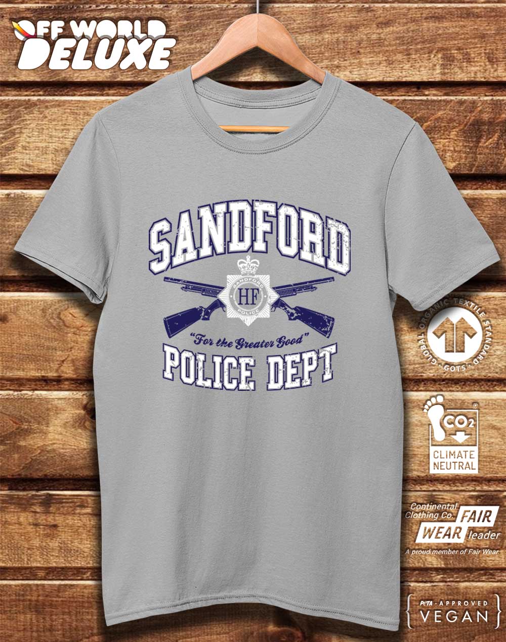 DELUXE Sandford Police Dept Organic Cotton T-Shirt