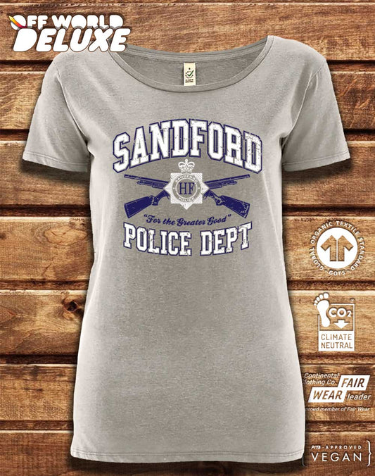 DELUXE Sandford Police Dept Organic Scoop Neck T-Shirt