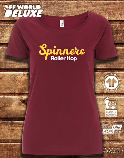 DELUXE Spinners Roller Hop Organic Scoop Neck T-Shirt