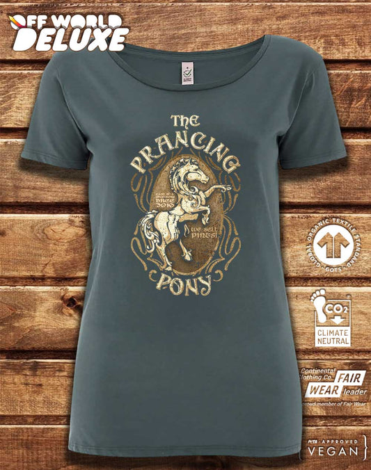 DELUXE The Prancing Pony Organic Scoop Neck T-Shirt